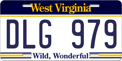 WV license plate DLG979