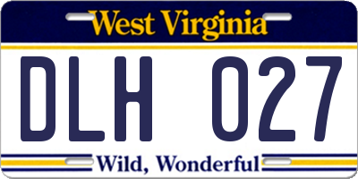 WV license plate DLH027