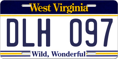 WV license plate DLH097