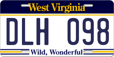 WV license plate DLH098
