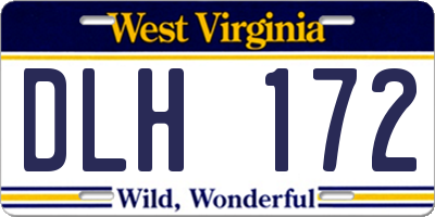 WV license plate DLH172