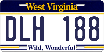WV license plate DLH188