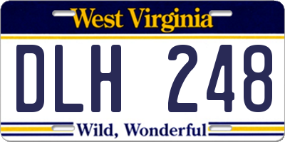 WV license plate DLH248