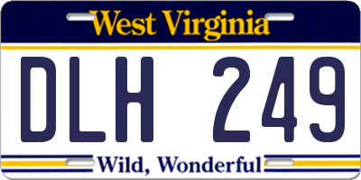 WV license plate DLH249