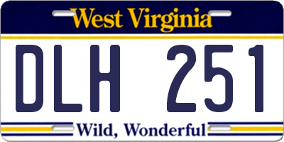 WV license plate DLH251