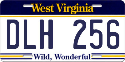 WV license plate DLH256