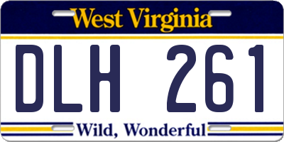 WV license plate DLH261