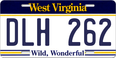 WV license plate DLH262