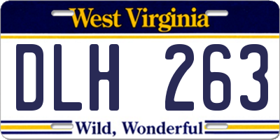 WV license plate DLH263