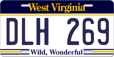 WV license plate DLH269