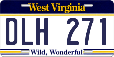 WV license plate DLH271