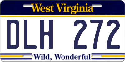 WV license plate DLH272