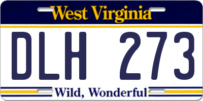 WV license plate DLH273