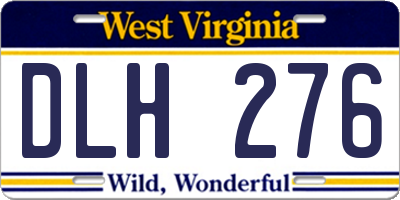 WV license plate DLH276