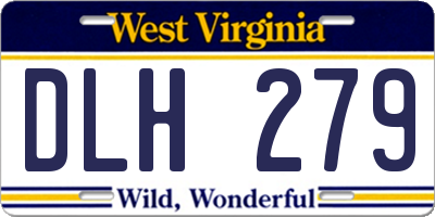 WV license plate DLH279