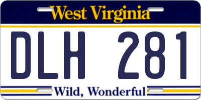 WV license plate DLH281