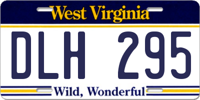 WV license plate DLH295