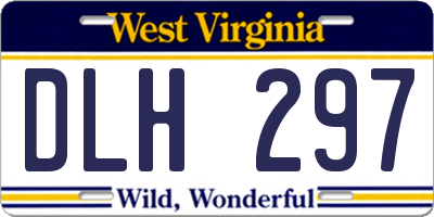 WV license plate DLH297