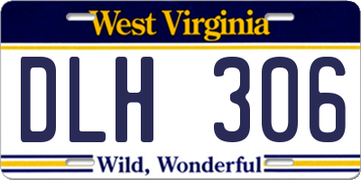 WV license plate DLH306