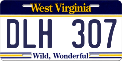 WV license plate DLH307