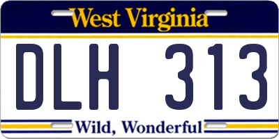 WV license plate DLH313