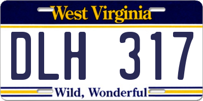 WV license plate DLH317