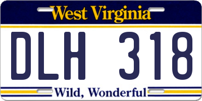 WV license plate DLH318