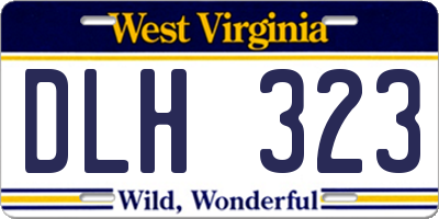 WV license plate DLH323