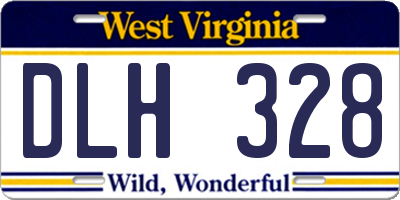 WV license plate DLH328