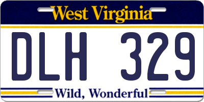 WV license plate DLH329