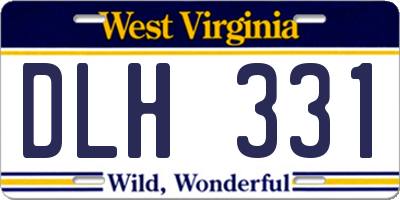 WV license plate DLH331