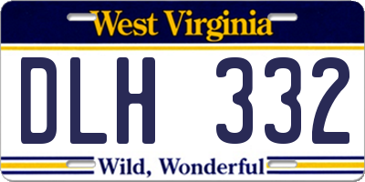 WV license plate DLH332