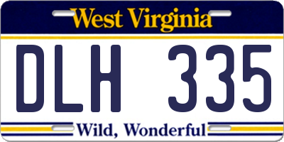 WV license plate DLH335