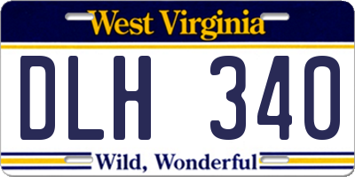 WV license plate DLH340