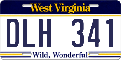 WV license plate DLH341