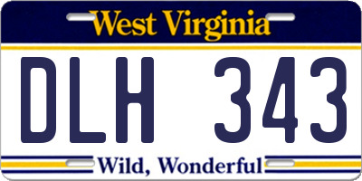 WV license plate DLH343