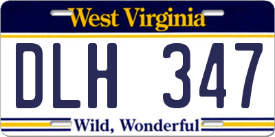 WV license plate DLH347