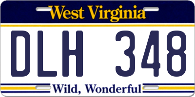 WV license plate DLH348