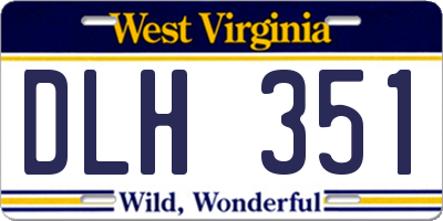 WV license plate DLH351