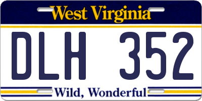 WV license plate DLH352