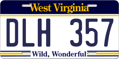 WV license plate DLH357