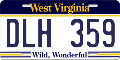 WV license plate DLH359