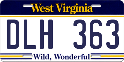 WV license plate DLH363