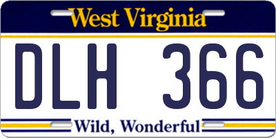 WV license plate DLH366