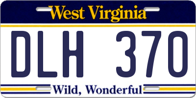 WV license plate DLH370