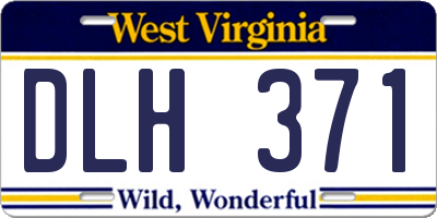 WV license plate DLH371