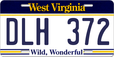 WV license plate DLH372