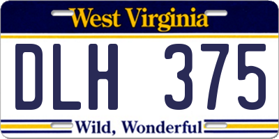 WV license plate DLH375