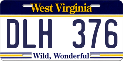 WV license plate DLH376