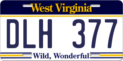 WV license plate DLH377